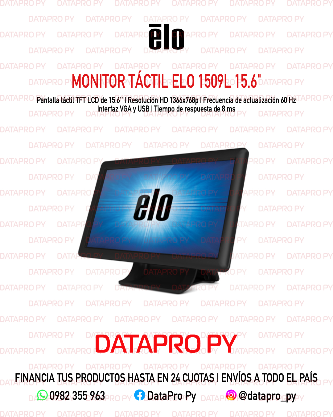 Monitor táctil Elo 1509L 15.6”